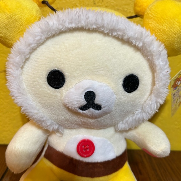 San-X Honey Bee Rilakkuma Bear Korilakkuma Round 1 Plush New with Tags - Picture 3 of 7